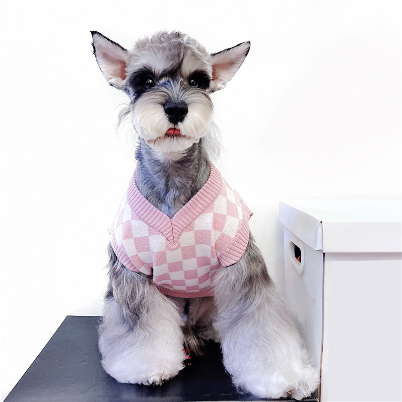 Lovely Checkerboard Pet Vest Sweater Dog Cat Teddy Clothes Knitted Vests Spring Autumn Dogs Sweatshirts, As pic
Lovely Checkerboard Pet Vest Sweater Dog Cat Teddy Clothes Knitted Vests Spring Autumn Dogs Sweatshirts, As pic