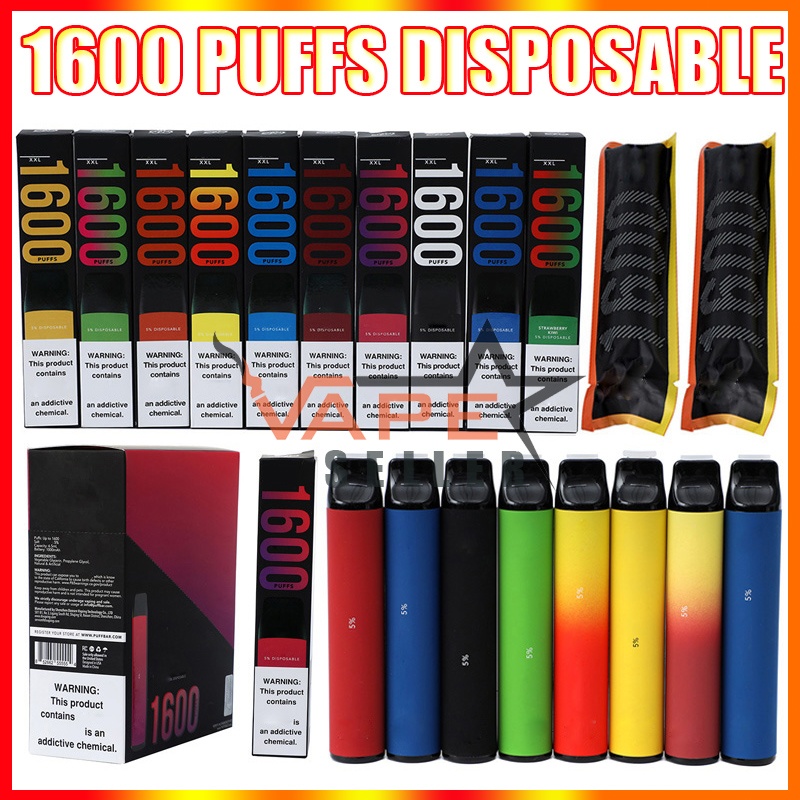 Disposable Vape Pen Puff XXL 1600 Puffs Bar E Cigarette Device With Security Codes 6.5ml 1000mAh Pre-Filled Big Vapor Kit
Disposable Vape Pen Puff XXL 1600 Puffs Bar E Cigarette Device With Security Codes 6.5ml 1000mAh Pre-Filled Big Vapor Kit