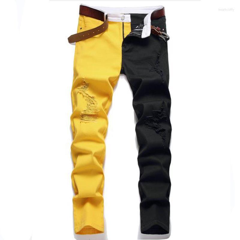 Men's Jeans Men's Color Contrast Patchwork Ripped Men Straight Casual Denim Pants Streetwear Hip Hop Jean HommeMen's Heat22, 1766
Men's Jeans Men's Color Contrast Patchwork Ripped Men Straight Casual Denim Pants Streetwear Hip Hop Jean HommeMen's Heat22, 1766