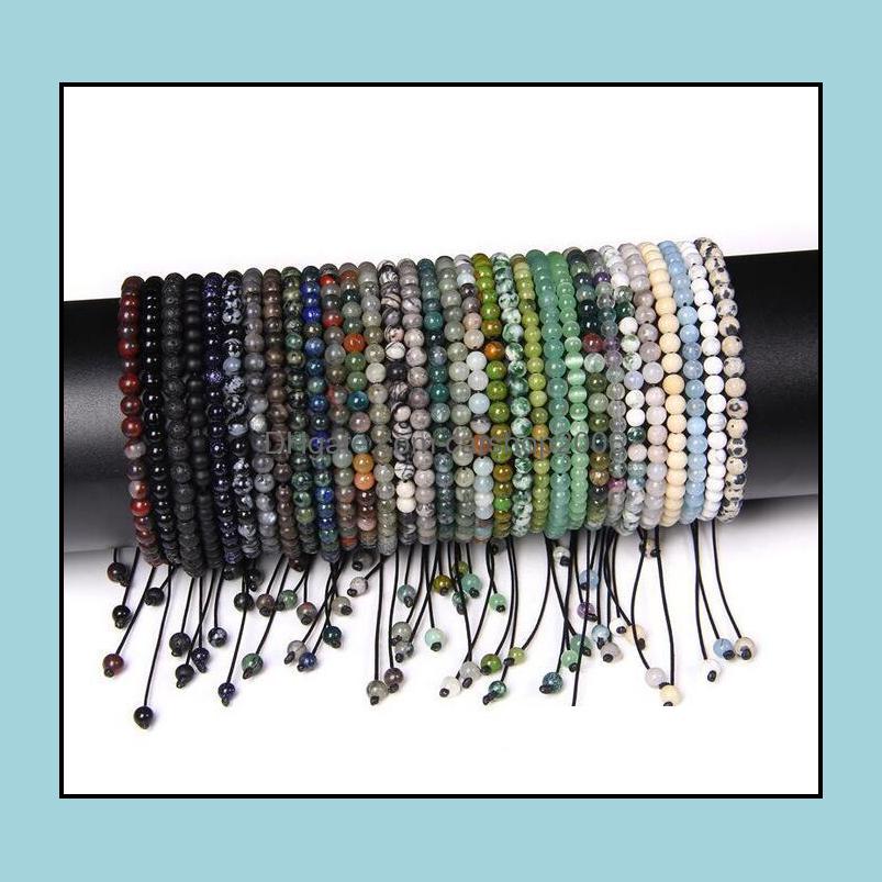 Beaded Strands Bracelets Jewelry 4Mm Stone Beads Bracelet For Women Natural Agates Onyx Lapis Lazi Woven Adjustable Drop Delivery 2021 Stdn
Beaded Strands Bracelets Jewelry 4Mm Stone Beads Bracelet For Women Natural Agates Onyx Lapis Lazi Woven Adjustable Drop Delivery 2021 Stdn