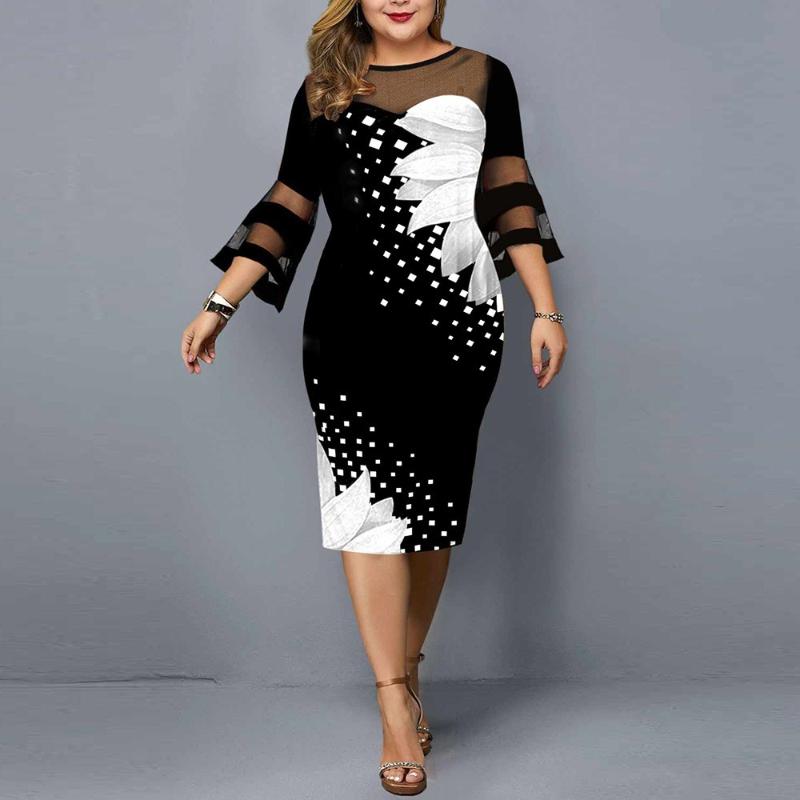 Plus Size Dresses 5XL Women Summer 2022 Elegant Floral Printed Casual Dress Mesh Patchwork Party Clothing, Yellow
Plus Size Dresses 5XL Women Summer 2022 Elegant Floral Printed Casual Dress Mesh Patchwork Party Clothing, Yellow