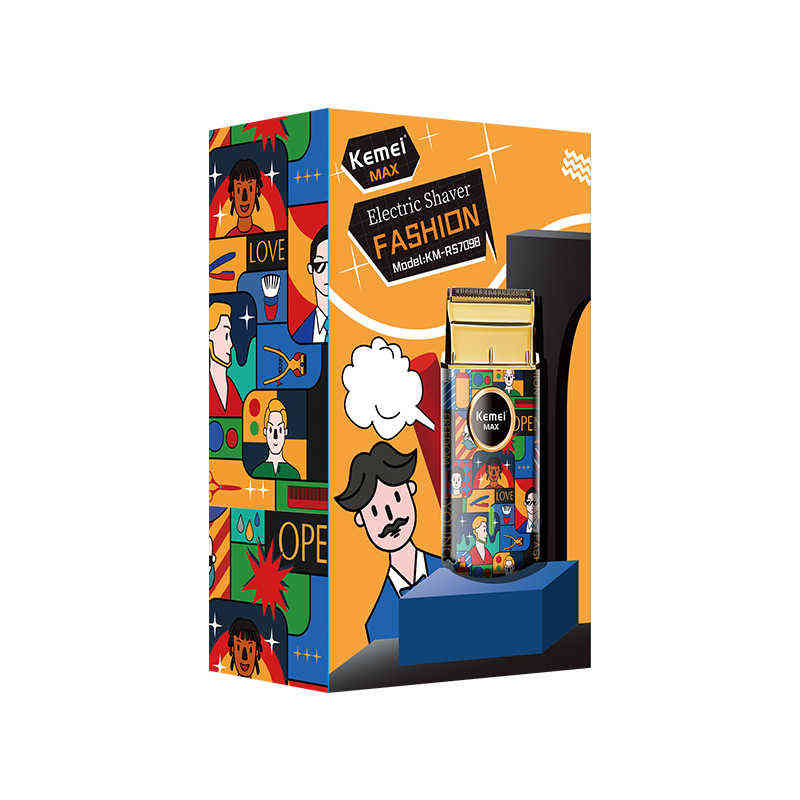 Kemei Uno Cordless Single Foil Shaver StyleCraft Graffiti Professional Lithium ion Razor Super Close Cutting WITH NO IRRITATION H220422