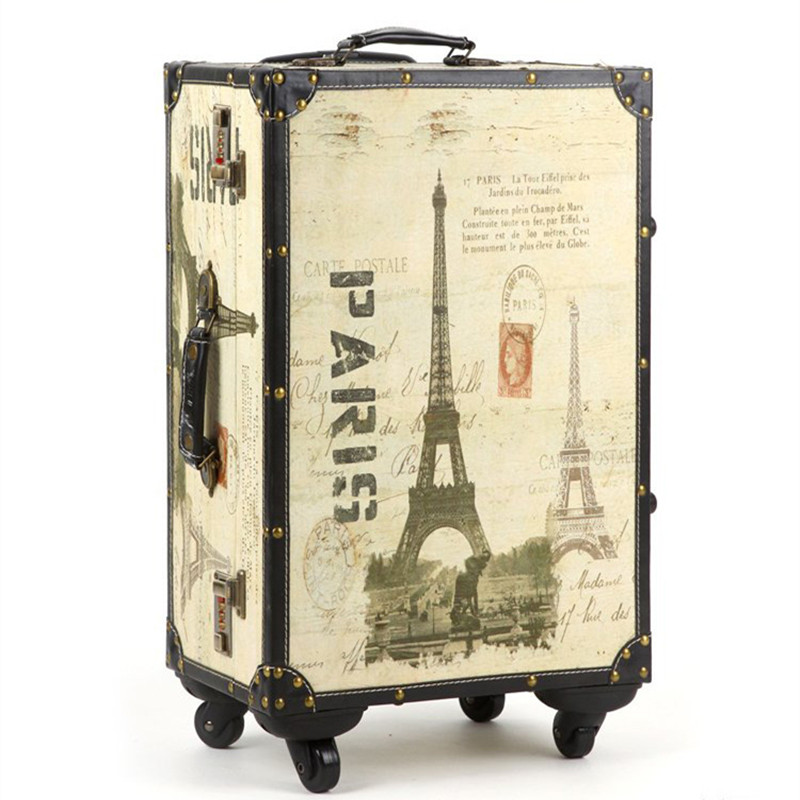 20,14 Inch Retro Trolley Case,Spinner wheel, leather,Eiffel Tower, waterproof, shock Travel Suitcase,Rolling Luggage bag Card Holders Business ID Holder Travel
20,14 Inch Retro Trolley Case,Spinner wheel, leather,Eiffel Tower, waterproof, shock Travel Suitcase,Rolling Luggage bag Card Holders Business ID Holder Travel