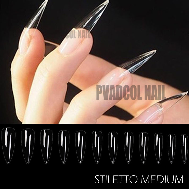 240pcs Gelly Tips Soft Gel Nail Extension Tips Full Cover Pre-shaped Sculpted Long Coffin Stiletto False Tip Quick Building Mold 220725