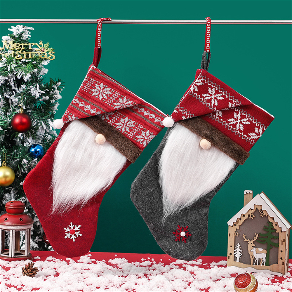 Santa Swedish Gnome Christmas Stockings Personalized Plush Xmas Hanging Socks for Home Fireplace Tree Decor XBJK2208
Santa Swedish Gnome Christmas Stockings Personalized Plush Xmas Hanging Socks for Home Fireplace Tree Decor XBJK2208