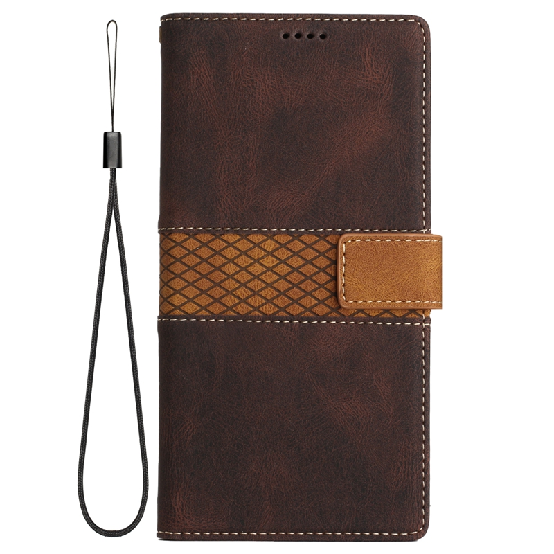 Grid Hybrid Color Leather Wallet Cases For Iphone 17 Air 16 16E 15 14 13 Pro Max 2 11 XR 8 7 6 Plus Credit ID Card Slot Cash Pocket Flip Cover Busines