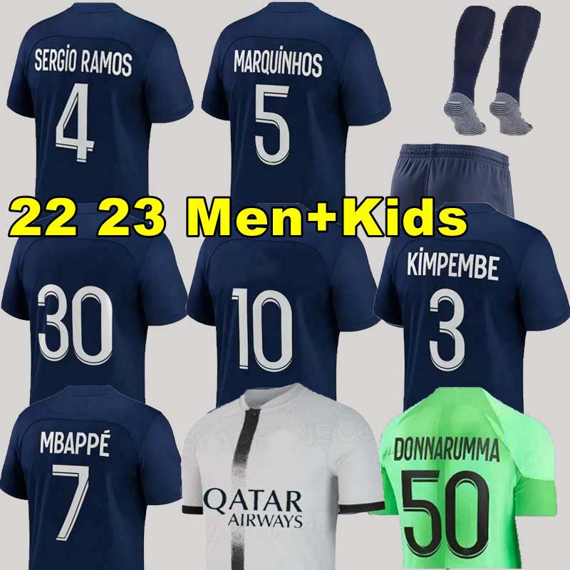 HAKIMI maillot de foot 22 23 soccer jersey 2022 2023 MBAPPE shirt men kids hommes enfants VERRATTI MARQUINHOS KIMPEMBE fourth STAR SPECIAL RAMOS PsGs champion, Third
HAKIMI maillot de foot 22 23 soccer jersey 2022 2023 MBAPPE shirt men kids hommes enfants VERRATTI MARQUINHOS KIMPEMBE fourth STAR SPECIAL RAMOS PsGs champion, Third