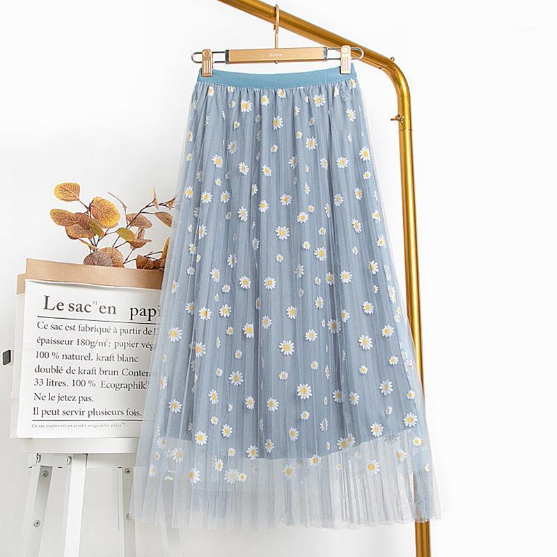 Skirts Fashion Skirt Women Long Spring Summer High Waist 3 Layers Mesh Gauze Girl Pleated Flowr Print Sweet A- Line
Skirts Fashion Skirt Women Long Spring Summer High Waist 3 Layers Mesh Gauze Girl Pleated Flowr Print Sweet A- Line