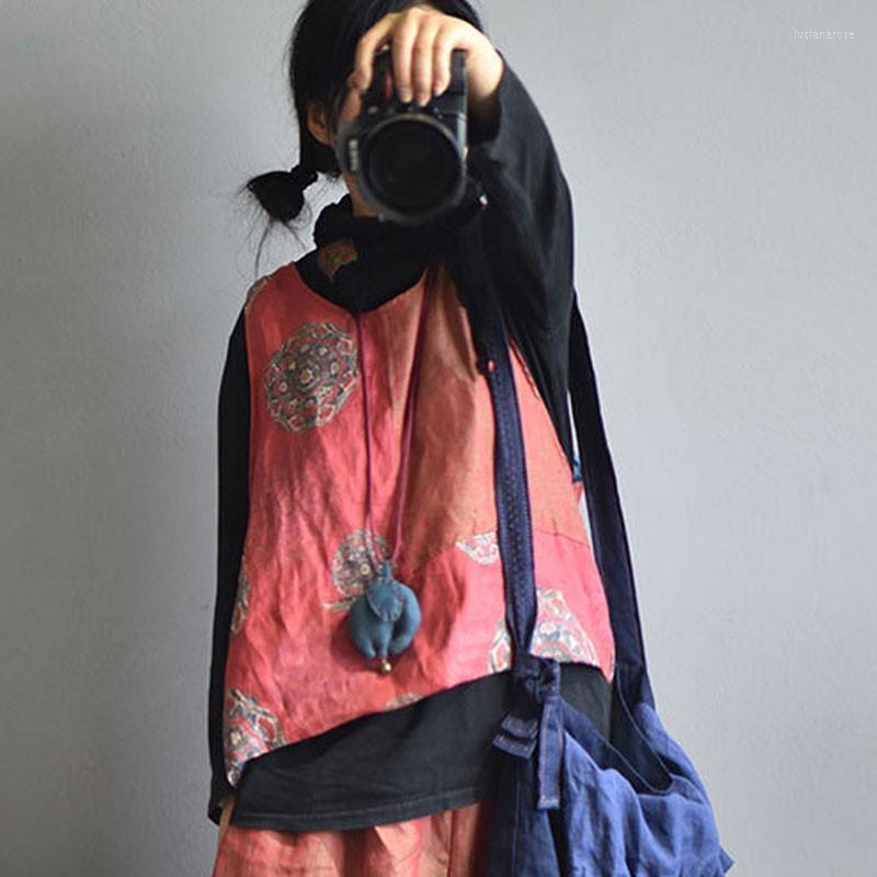 Women's Vests Johnature Cotton Linen Retro Patchwork Print Pullover Vest 2022 Autumn Winter Loose Comfortable All-match Women Tops Luci22, Blue
Women's Vests Johnature Cotton Linen Retro Patchwork Print Pullover Vest 2022 Autumn Winter Loose Comfortable All-match Women Tops Luci22, Blue