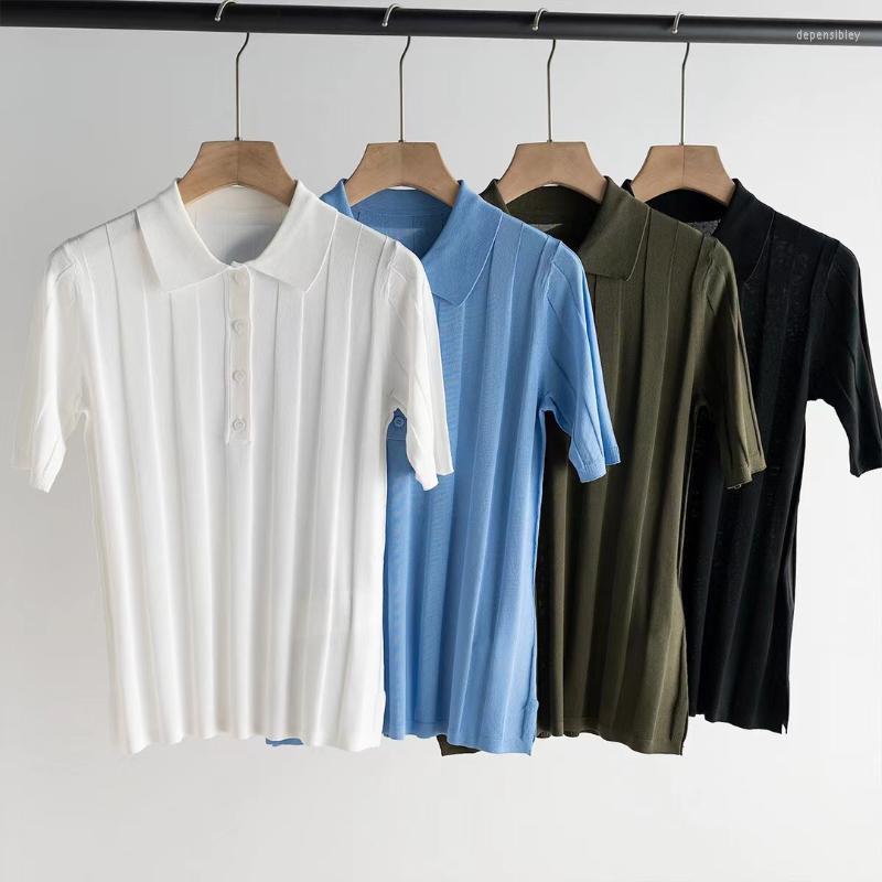 Women' Knits & Tees 2022 Women Fashion Short-sleeved Casual Pit Strip Open-neck Sweater 0509 Depe22
Women' Knits & Tees 2022 Women Fashion Short-sleeved Casual Pit Strip Open-neck Sweater 0509 Depe22