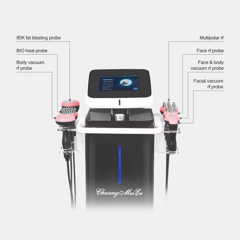 2022 Korea Slimming Product Anti Cellulite Fat Removal Vacuum Cavitation Fast Weight Loss Ultrasonic RF Body Slimming Machine