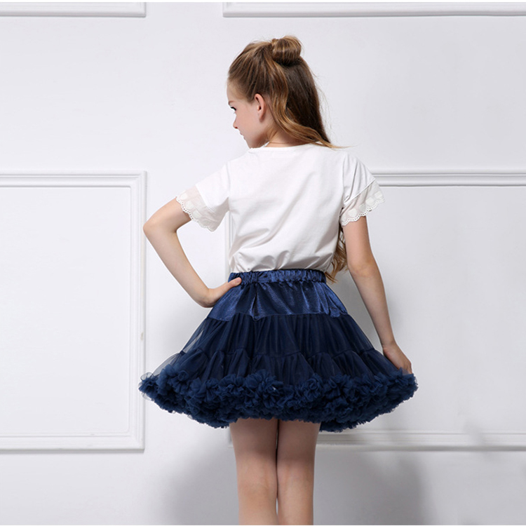 INS Baby Girls Tutu Skirt Ballerina Pettiskirt Fluffy Children Ballet Skirts For Party Dance Princess Girl Tulle clothes