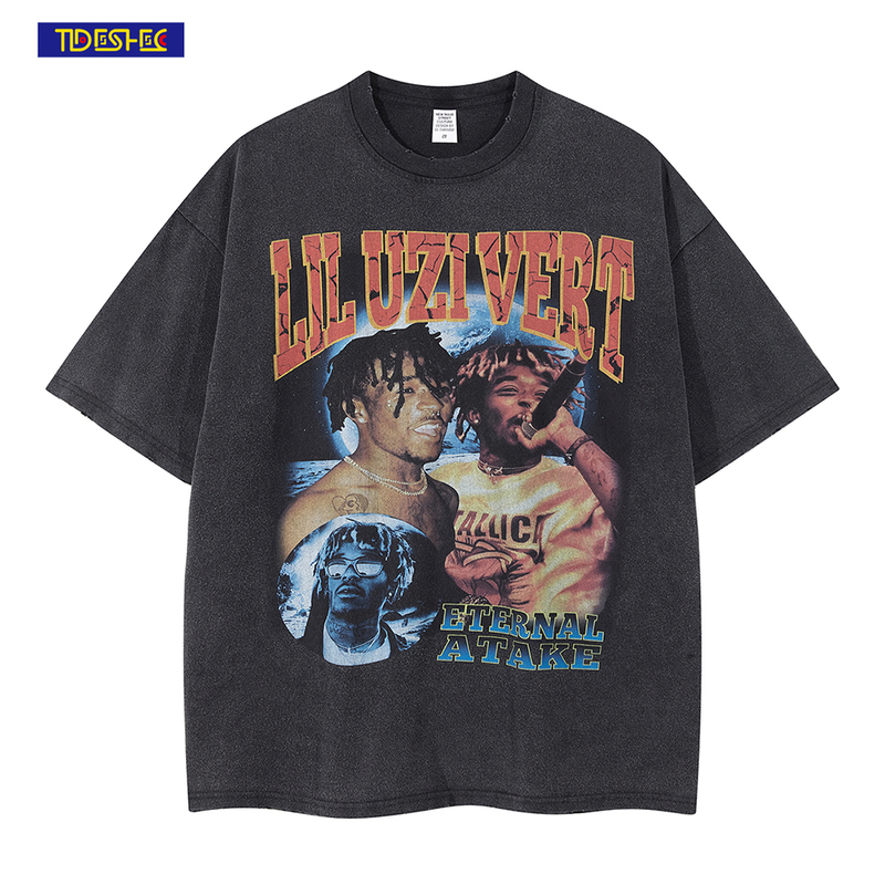 TIDESHEC Mens T shirt Streetwear Vintage Washed Lil Uzi Vert Graphics Cotton Casual Oversized Tee Top Summer 220520, Black
TIDESHEC Mens T shirt Streetwear Vintage Washed Lil Uzi Vert Graphics Cotton Casual Oversized Tee Top Summer 220520, Black