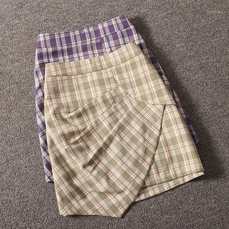 Skirts Plaid Skirt 2022 Summer Korean Women Slim High Waist Irregular Pleated A-line Package Hip Female, Green
Skirts Plaid Skirt 2022 Summer Korean Women Slim High Waist Irregular Pleated A-line Package Hip Female, Green