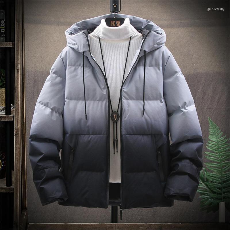 Men's Vests Winter Jacket Men Hooded Thick Warm Cotton Fashion Gradient Color Casual Windproof Parka Guin22, Gray blue
Men's Vests Winter Jacket Men Hooded Thick Warm Cotton Fashion Gradient Color Casual Windproof Parka Guin22, Gray blue
