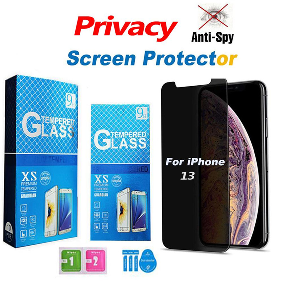 Privacy Screen Protector Anti-spy Tempered Temper Glass Protectors Anti peeping protective Film for iPhone 13 12 11 Pro Max XR XS X 7 6 Plus With retail package
Privacy Screen Protector Anti-spy Tempered Temper Glass Protectors Anti peeping protective Film for iPhone 13 12 11 Pro Max XR XS X 7 6 Plus With retail package