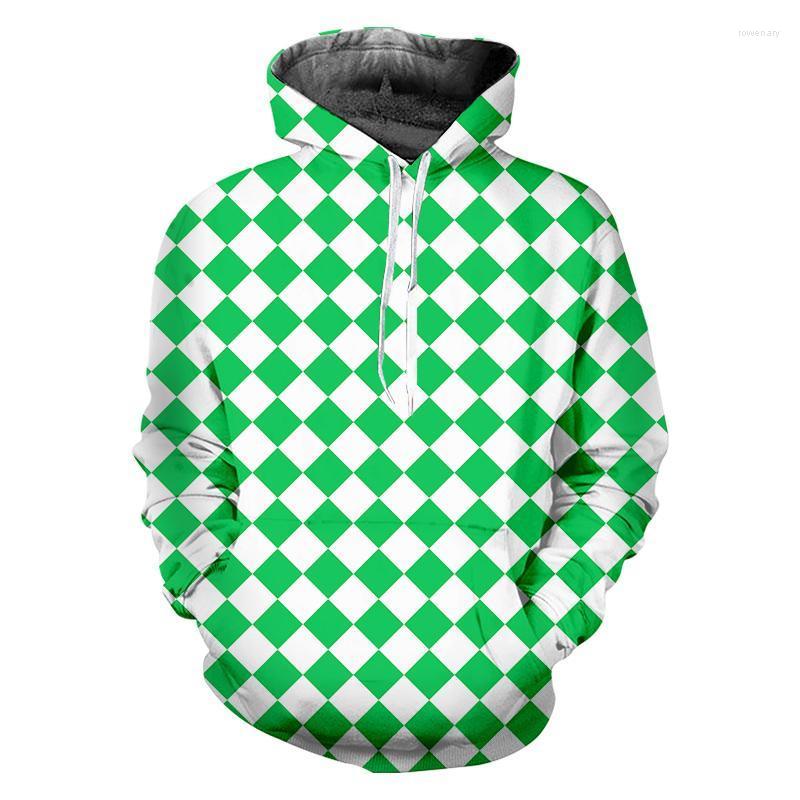 Men's Hoodies & Sweatshirts EU/US Size Casual Mens Cool Print White Green Grid 3D Couple Hooded Man Plus Long Sleeve PulloverMen's Rowe22
Men's Hoodies & Sweatshirts EU/US Size Casual Mens Cool Print White Green Grid 3D Couple Hooded Man Plus Long Sleeve PulloverMen's Rowe22