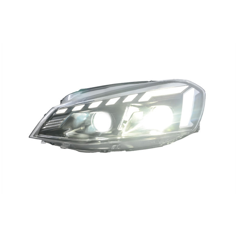 Headlights All LED For VW Golf 7 LED Headlight 2013-17 MK7 Turn Signal Angel Eye Lens Daytime Running Lights High Beam