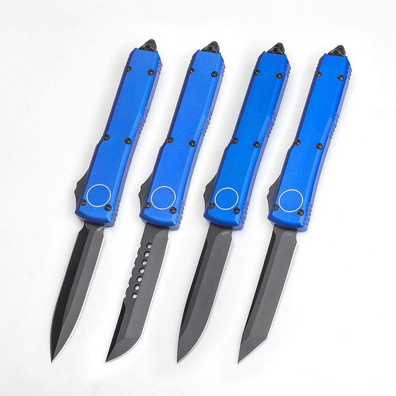New Style MT Pocket Knife UT Nice Camping Hunting Automatic Knives Tactical EDC Practical Survival Tools D2 Blade Blue CNC Aluminum Handle Nylon Sheath Self Defense
New Style MT Pocket Knife UT Nice Camping Hunting Automatic Knives Tactical EDC Practical Survival Tools D2 Blade Blue CNC Aluminum Handle Nylon Sheath Self Defense