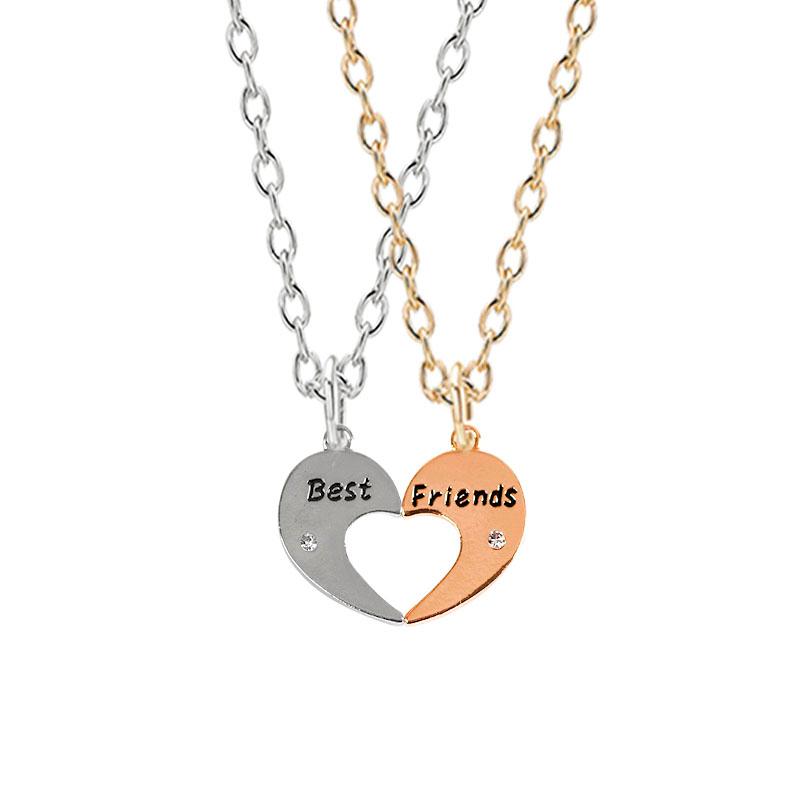 Pendant Necklaces Fashion Friend Stitching Heart-shaped Necklace Men And Women For Friends Birthday Choker Jewelry Gifts WholesalePendant
Pendant Necklaces Fashion Friend Stitching Heart-shaped Necklace Men And Women For Friends Birthday Choker Jewelry Gifts WholesalePendant
