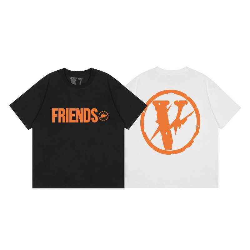 Designer Mens T-shirts Vlones Trendy Vlones Orange Friends Letter Lightning Big v Print Loose Mens and Womens Short Sleeve Tshirt, White
Designer Mens T-shirts Vlones Trendy Vlones Orange Friends Letter Lightning Big v Print Loose Mens and Womens Short Sleeve Tshirt, White