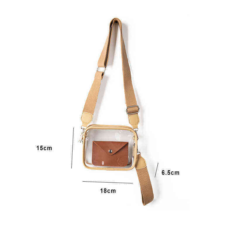 Fashion Beach Transparent Clear Crossbody Bag Jelly PVC Stadium Approved Messenger Purses with Coin Pouch 220524 
Fashion Beach Transparent Clear Crossbody Bag Jelly PVC Stadium Approved Messenger Purses with Coin Pouch 220524