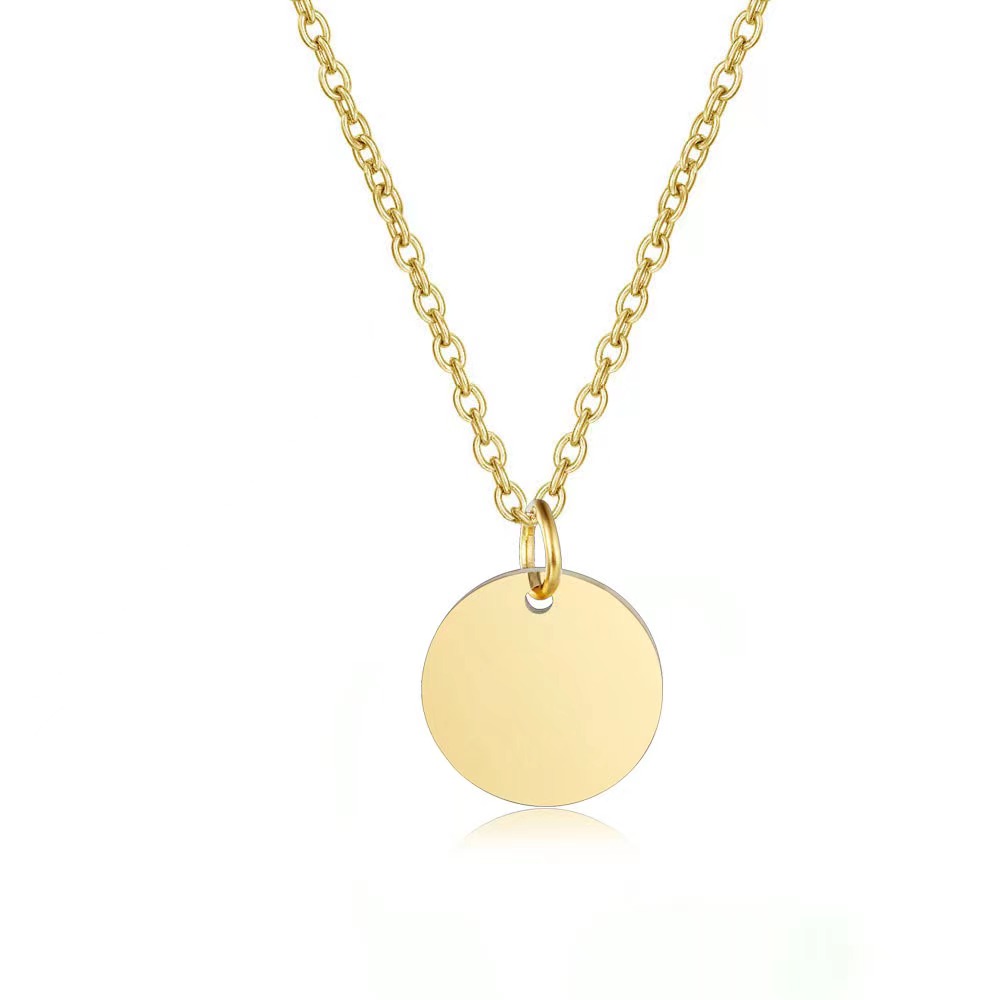 small round thin simple necklace