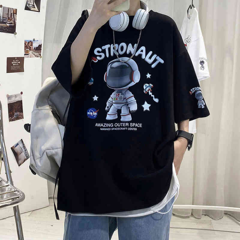 Youth short student thin ins fashion brand half sleeve T-shirt fat men's large, White
Youth short student thin ins fashion brand half sleeve T-shirt fat men's large, White