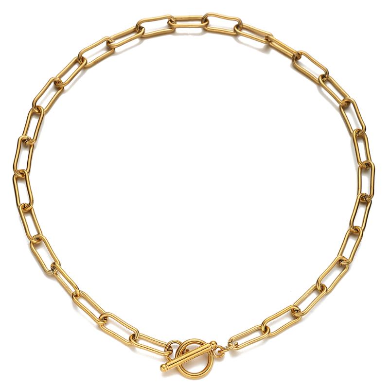 Chains 40CM 50CM Fashion Stainless Steel Smooth Paper Clip Link Chain Necklace For Women Toggle Choker Necklaces Hip Hop Jewelry Gift
Chains 40CM 50CM Fashion Stainless Steel Smooth Paper Clip Link Chain Necklace For Women Toggle Choker Necklaces Hip Hop Jewelry Gift