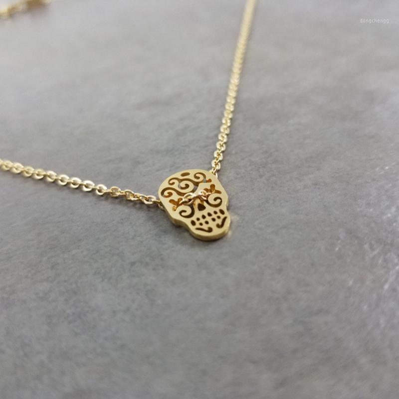 Pendant Necklaces Mexican Party Bijoux Gold Sugar Skull Necklace Women Men Gothic Jewelry Stainless Steel Ghost Mask Statement
Pendant Necklaces Mexican Party Bijoux Gold Sugar Skull Necklace Women Men Gothic Jewelry Stainless Steel Ghost Mask Statement
