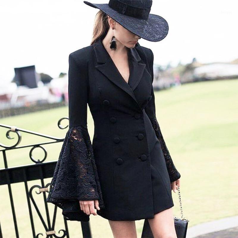 Women' Trench Coats 2022 Summer Women Slim Black Deep V-Neck Double Breasted Long Sleeve Tassel Fashion Club
Women' Trench Coats 2022 Summer Women Slim Black Deep V-Neck Double Breasted Long Sleeve Tassel Fashion Club