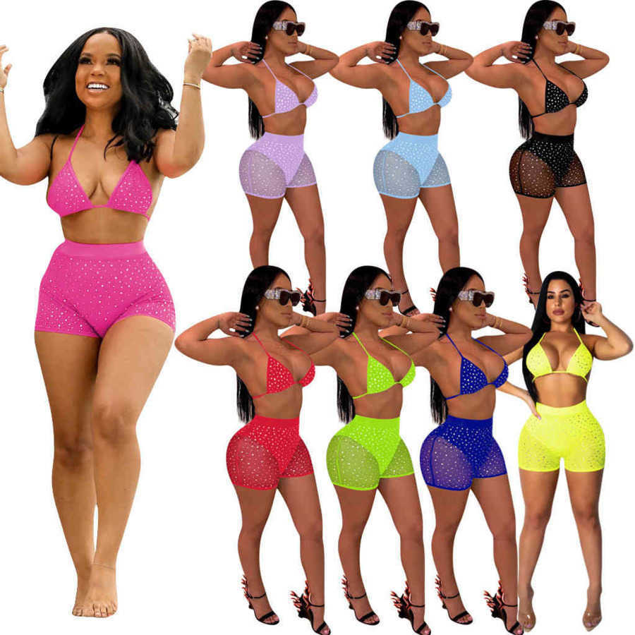 Women Tracksuits Sexy Bikini 2 Piece Outfits Set Summer Beach Swimsuit Mesh Sequins Bra Shorts Swimwear Suits Nightclub Clothes, Purple
Women Tracksuits Sexy Bikini 2 Piece Outfits Set Summer Beach Swimsuit Mesh Sequins Bra Shorts Swimwear Suits Nightclub Clothes, Purple