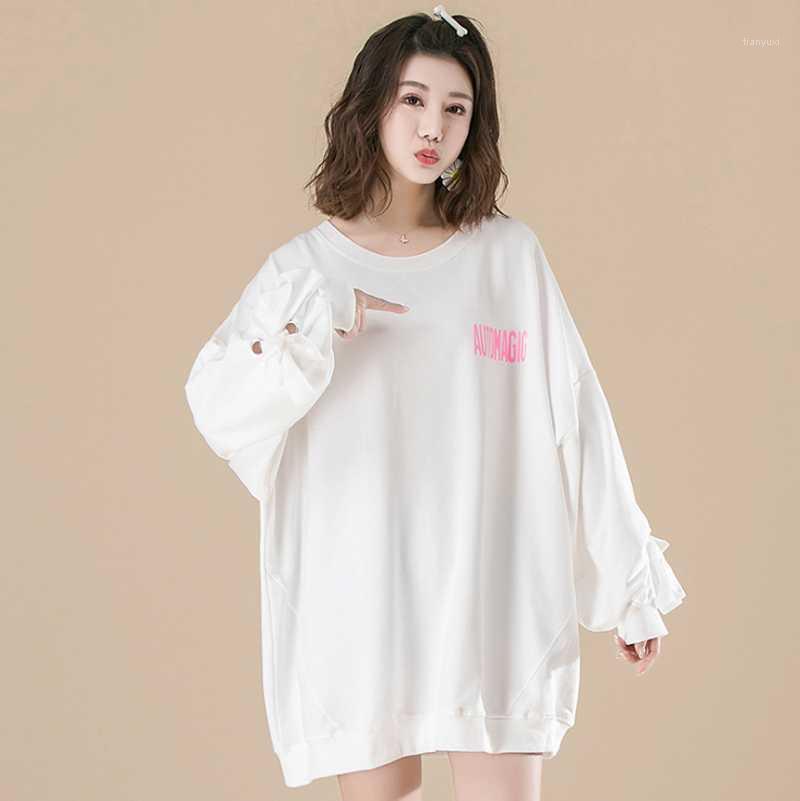 Spring Large Size Womens Sweatshirt O-Neck Of The Letter Printed Bandage Long Sleeve Pullover Casual Tops Female Mid-Length Coat Women's Hoo, Black
Spring Large Size Womens Sweatshirt O-Neck Of The Letter Printed Bandage Long Sleeve Pullover Casual Tops Female Mid-Length Coat Women's Hoo, Black