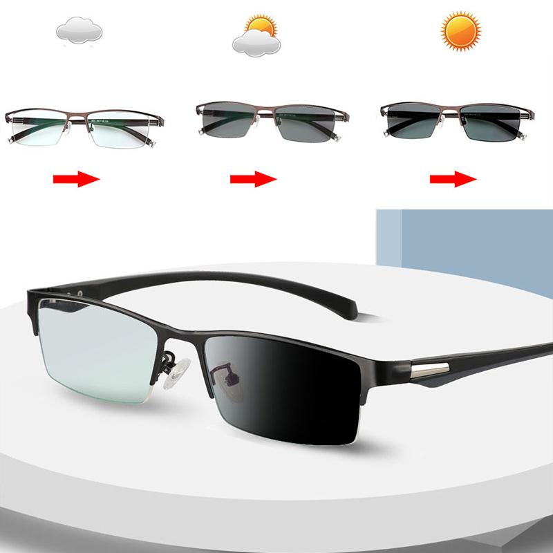 Sunglasses Sun Pochromic Progressive Reading Glasses Men Multifocal UltraLight Flexible Anti-blue Light Metal Full Rim Outdoor CyclingSungla
Sunglasses Sun Pochromic Progressive Reading Glasses Men Multifocal UltraLight Flexible Anti-blue Light Metal Full Rim Outdoor CyclingSungla