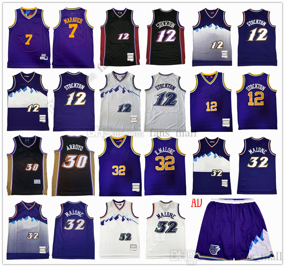 Mitchell and Ness Basketball 1996-97 Karl 32 Malone John 12 Stockton Jerseys Retro Stitched 7 Pete 30 Carlos Maravich Arroyo Shorts Jersey 1991-92 Purple White Black, As picture (with team logo)
Mitchell and Ness Basketball 1996-97 Karl 32 Malone John 12 Stockton Jerseys Retro Stitched 7 Pete 30 Carlos Maravich Arroyo Shorts Jersey 1991-92 Purple White Black, As picture (with team logo)