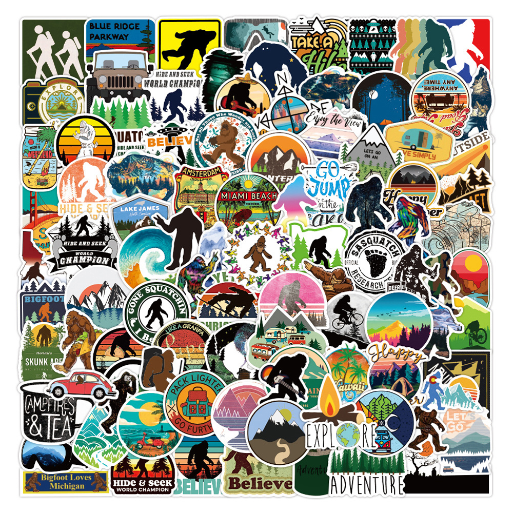 100Pcs/Lot Wholesale Bigfoot Savage Outdoor Sasquatch Graffiti Stickers No-Duplicate For Luggage Skateboard Notebook Helmet Water Bottle Phone Car decals, Multi-color
100Pcs/Lot Wholesale Bigfoot Savage Outdoor Sasquatch Graffiti Stickers No-Duplicate For Luggage Skateboard Notebook Helmet Water Bottle Phone Car decals, Multi-color