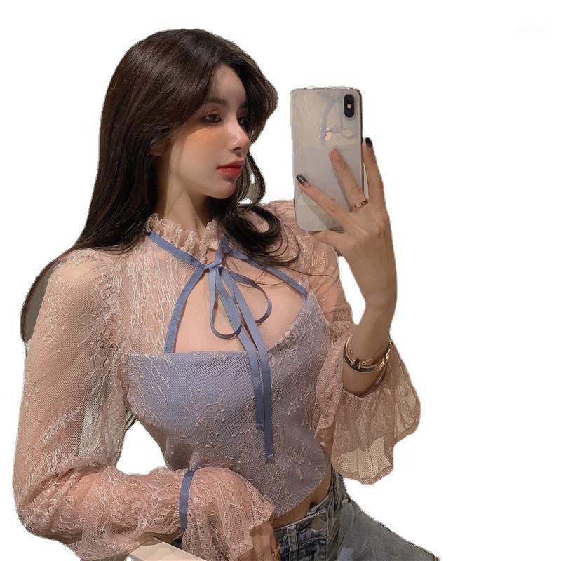 Women' Blouses & Shirts Fashion Women Tops Summer Sexy Lace Mesh Patchwork Slim Short Cut Hollow Out Long-sleeved See Through Shirt, Multi
Women' Blouses & Shirts Fashion Women Tops Summer Sexy Lace Mesh Patchwork Slim Short Cut Hollow Out Long-sleeved See Through Shirt, Multi