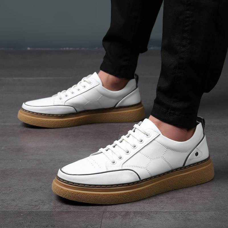 Men Shoes Casual Leather Men Flat Lace Up Mens Outdoor Shoes Male Handmade Leisure Shoes for Man Platform Fashion White Sneakers
Men Shoes Casual Leather Men Flat Lace Up Mens Outdoor Shoes Male Handmade Leisure Shoes for Man Platform Fashion White Sneakers