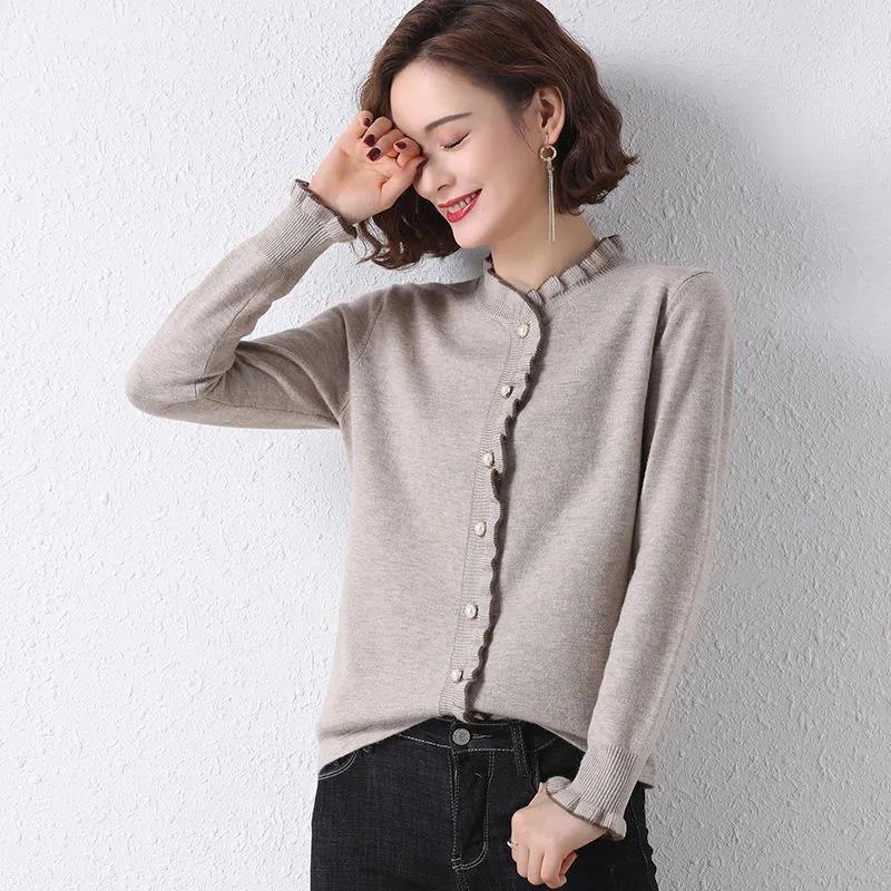 Women's Knits & Tees Cardigans 2022 Jacket Female Lace Collar Knitted Cardigan Loose Wild Spring And Autumn Shirt Age -reducing Fashion Swea
Women's Knits & Tees Cardigans 2022 Jacket Female Lace Collar Knitted Cardigan Loose Wild Spring And Autumn Shirt Age -reducing Fashion Swea