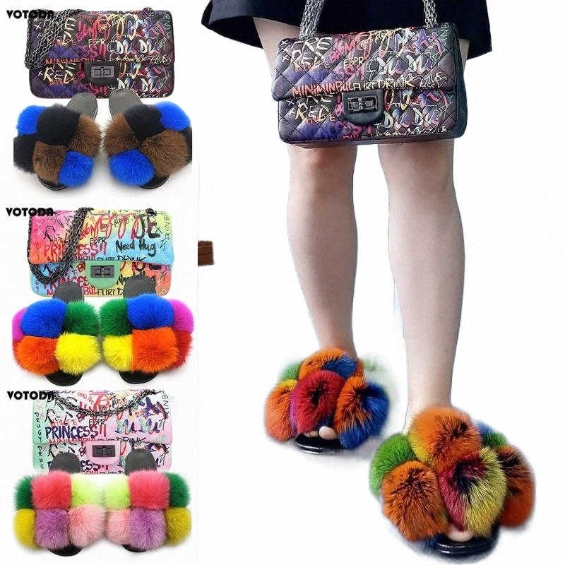 pom Pom Fur Slides Rainbow Jelly Bag Set Women Real Fur Slippers Graffiti Handbag Fashion Furry Hairball Shoes Wallet Set Blue Shoes Womens Loafers Fr j6Up#, As shown a
pom Pom Fur Slides Rainbow Jelly Bag Set Women Real Fur Slippers Graffiti Handbag Fashion Furry Hairball Shoes Wallet Set Blue Shoes Womens Loafers Fr j6Up#, As shown a