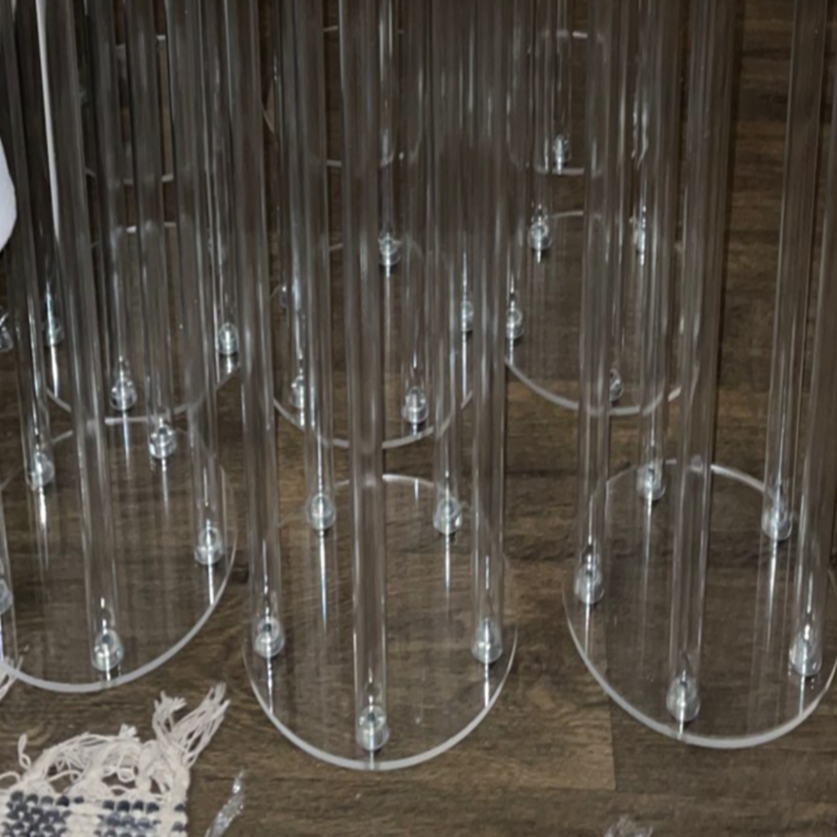 decoration Acrylic Candlestick 7 Heads All Clear Candle Holders Wedding Candelabra Table Centerpieces Flower Stand Holder Candelabrum imake098 H260310