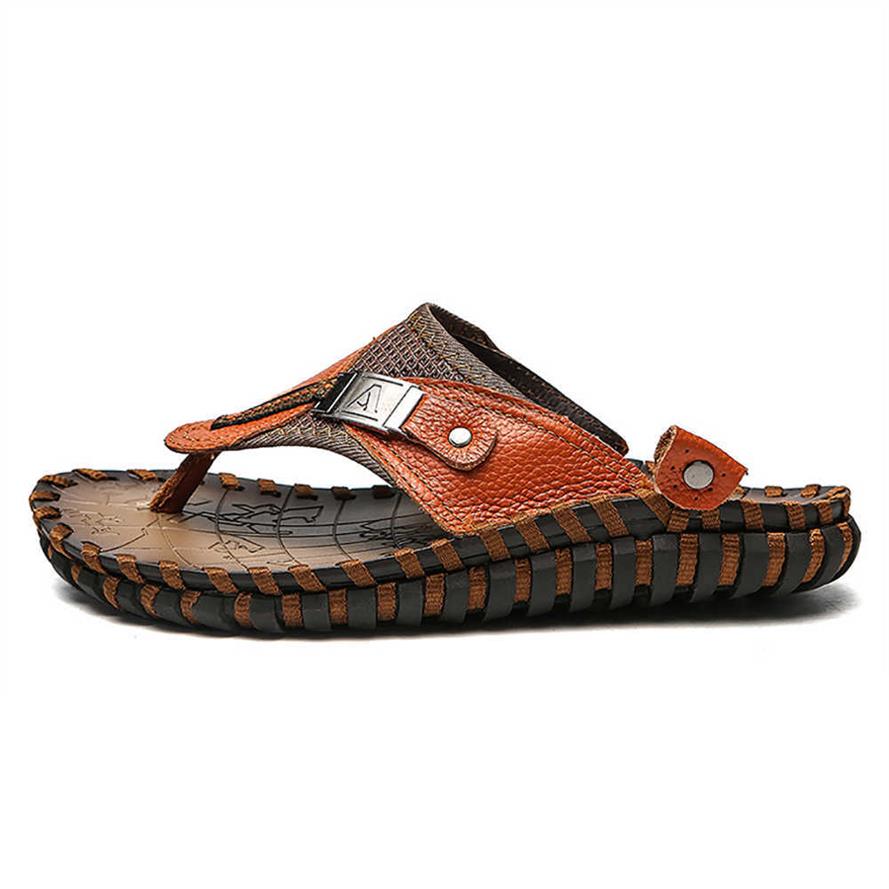 TopSelling Summer Genuine Leather Slippers for Men 2022 Fashion Sandals Male Cow Flip-Flops Sandles Slide Beach Sandalias Hombre D312G, 100 pcs choose this
TopSelling Summer Genuine Leather Slippers for Men 2022 Fashion Sandals Male Cow Flip-Flops Sandles Slide Beach Sandalias Hombre D312G, 100 pcs choose this