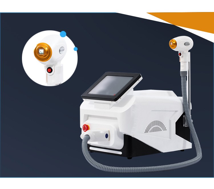 portable 3 Wave 808 755 1064 diode laser painless hair removal machine for sale