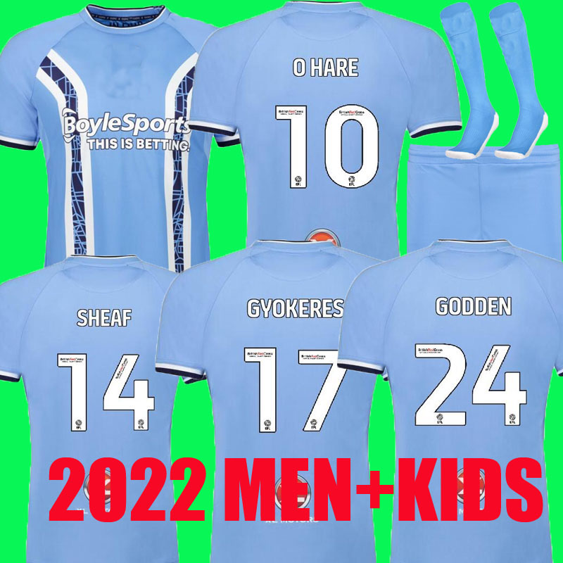 22 23 Coventry City soccer jersey 2022 2023 home blue O Hare Sheaf Gyokeres Godden Hamer men kids kit football shirts adult camiseta de futbol top full sets socks TOPS, Home +patch
22 23 Coventry City soccer jersey 2022 2023 home blue O Hare Sheaf Gyokeres Godden Hamer men kids kit football shirts adult camiseta de futbol top full sets socks TOPS, Home +patch