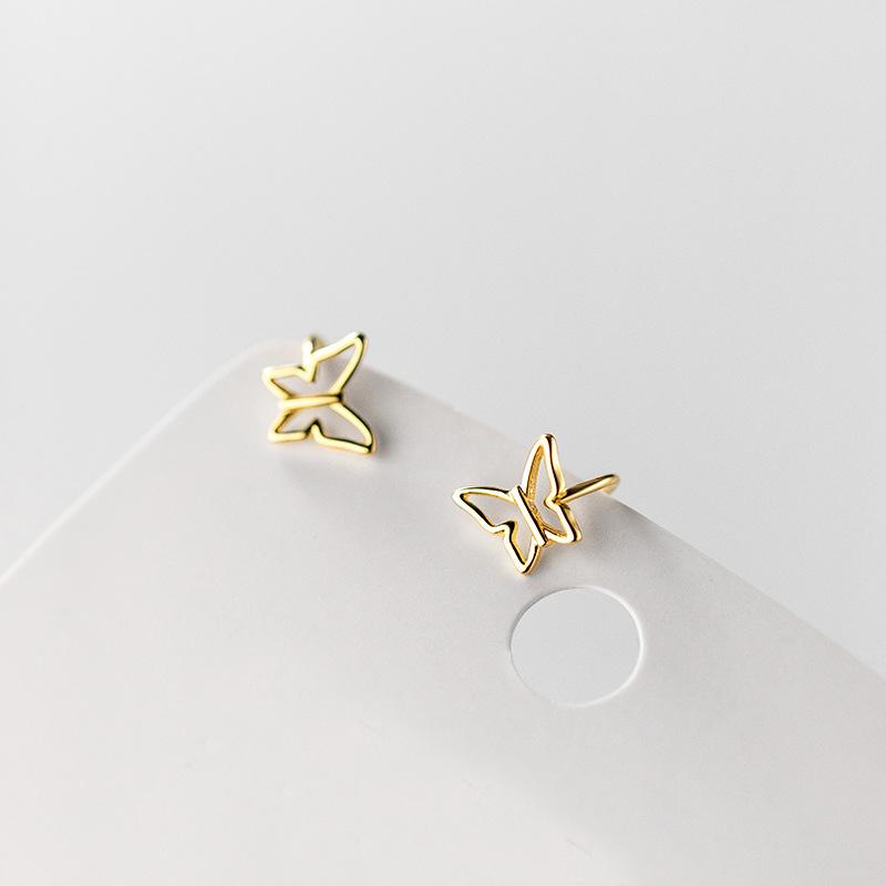 Clip-on & Screw Back Genuine 925 Sterling Silver Hollow Butterfly Ear Cuff Wraps Simple Non-pierced Cartilage Earrings For WomenClip-on
Clip-on & Screw Back Genuine 925 Sterling Silver Hollow Butterfly Ear Cuff Wraps Simple Non-pierced Cartilage Earrings For WomenClip-on