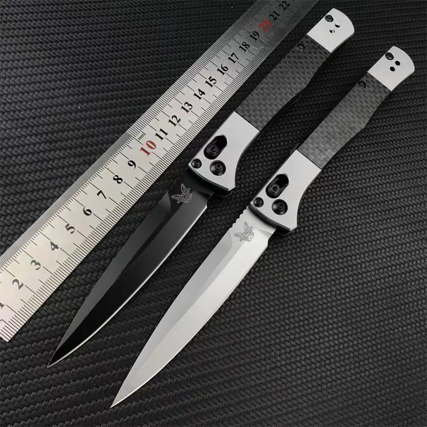 Benchmade 4170/4170BK AUTO Fact Folding Knife 3.95" S90V DLC Spear Point Blade Aluminum Handles with Carbon Fiber Inlays Pocket Tactical Knives EDC 417 417BK Tools
Benchmade 4170/4170BK AUTO Fact Folding Knife 3.95" S90V DLC Spear Point Blade Aluminum Handles with Carbon Fiber Inlays Pocket Tactical Knives EDC 417 417BK Tools