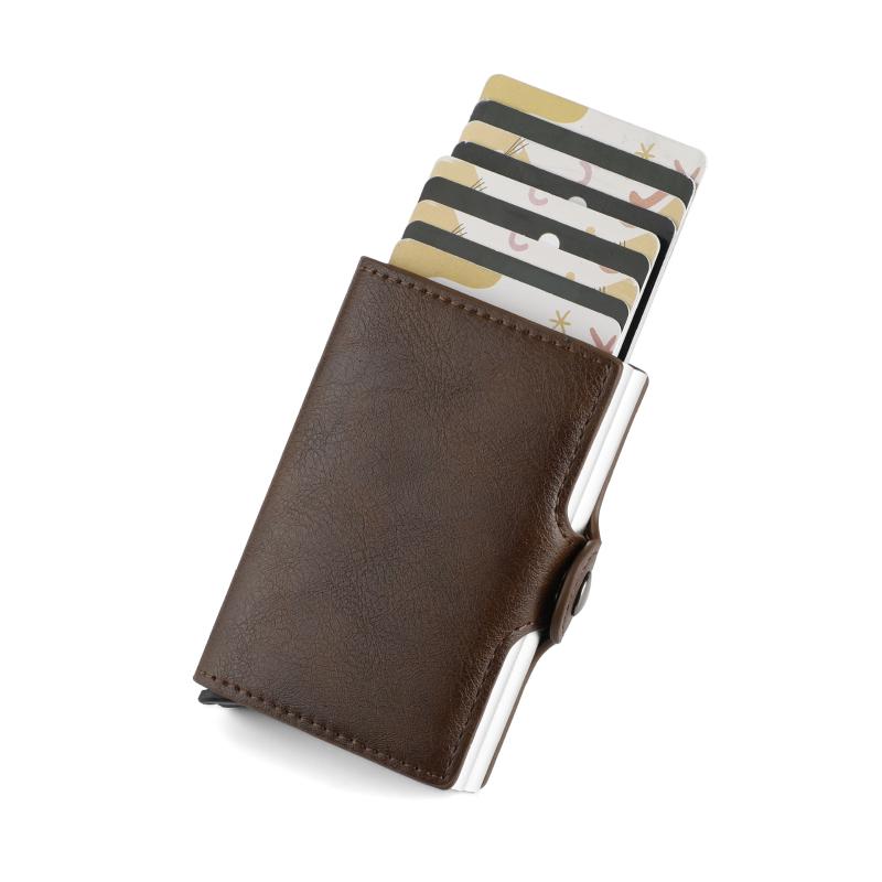 Wallets Mini Metal Wallet Vintage Leather Holder For Men And Women Business Card ID Badge CaseWallets, Brown
Wallets Mini Metal Wallet Vintage Leather Holder For Men And Women Business Card ID Badge CaseWallets, Brown