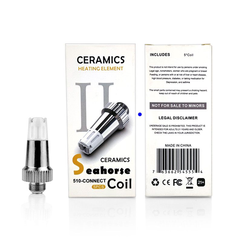 Dual Ceramic Rods Replacement Coil Wax Atomizer For Lookah Seahorse Dab Pen Wax Vaporizer
Dual Ceramic Rods Replacement Coil Wax Atomizer For Lookah Seahorse Dab Pen Wax Vaporizer
