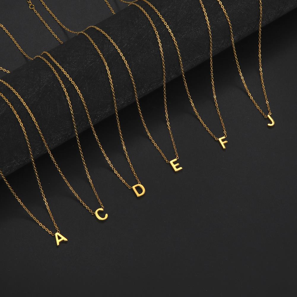 Minimalist Initial A-z Letter Necklace For Women Alphabet Stainless Steel Choker Chain Jewelry Birthday Wholesale
Minimalist Initial A-z Letter Necklace For Women Alphabet Stainless Steel Choker Chain Jewelry Birthday Wholesale