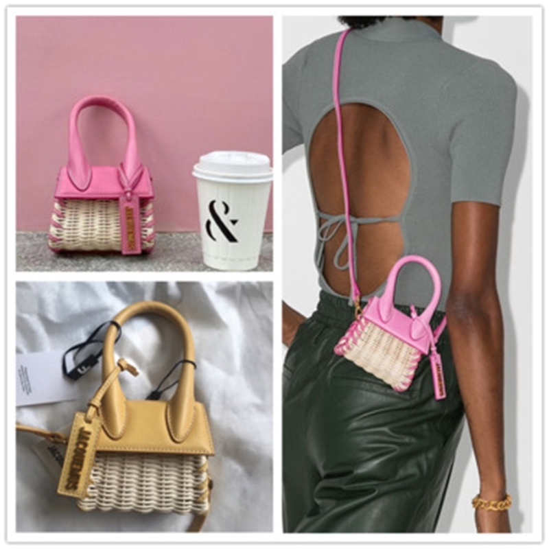 Purchase Jacquemsbag women's bag Le Chiquito rattan woven Mini Leather one shoulder portable diagonal, Pink
Purchase Jacquemsbag women's bag Le Chiquito rattan woven Mini Leather one shoulder portable diagonal, Pink